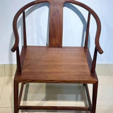 New Chinese solid wood chairs paint-free mortise and tenon joint official hat chairs tea room tea chairs balcony guest chairs